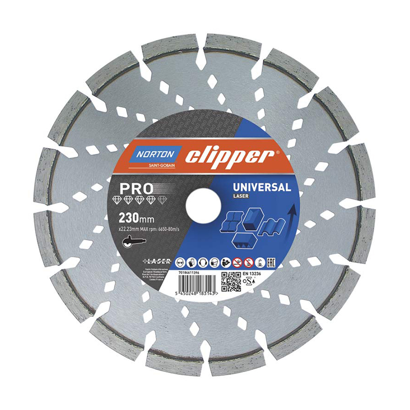 Disque diamant PRO UNIVERSAL LASER 230 Norton