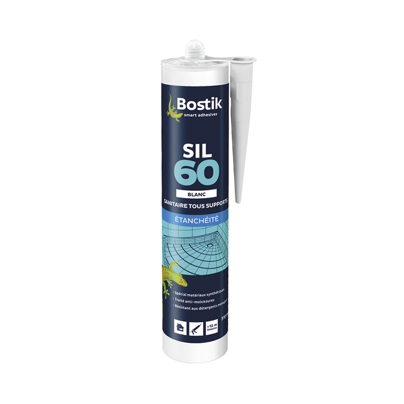 Consommables SIL 60 Sanitaire Joint silicone neutre Bostik