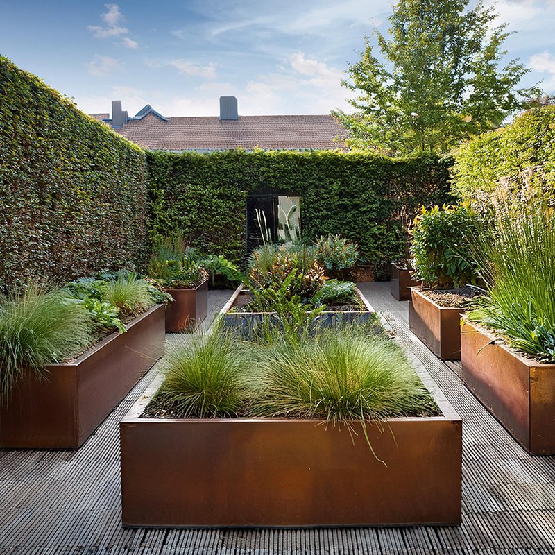 Bacs corten avec fond Sepa