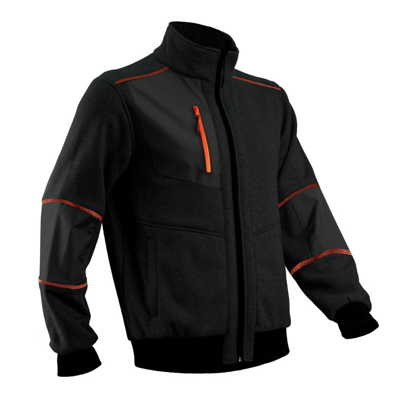 epi mikan veste thermique noir orange de coverguard