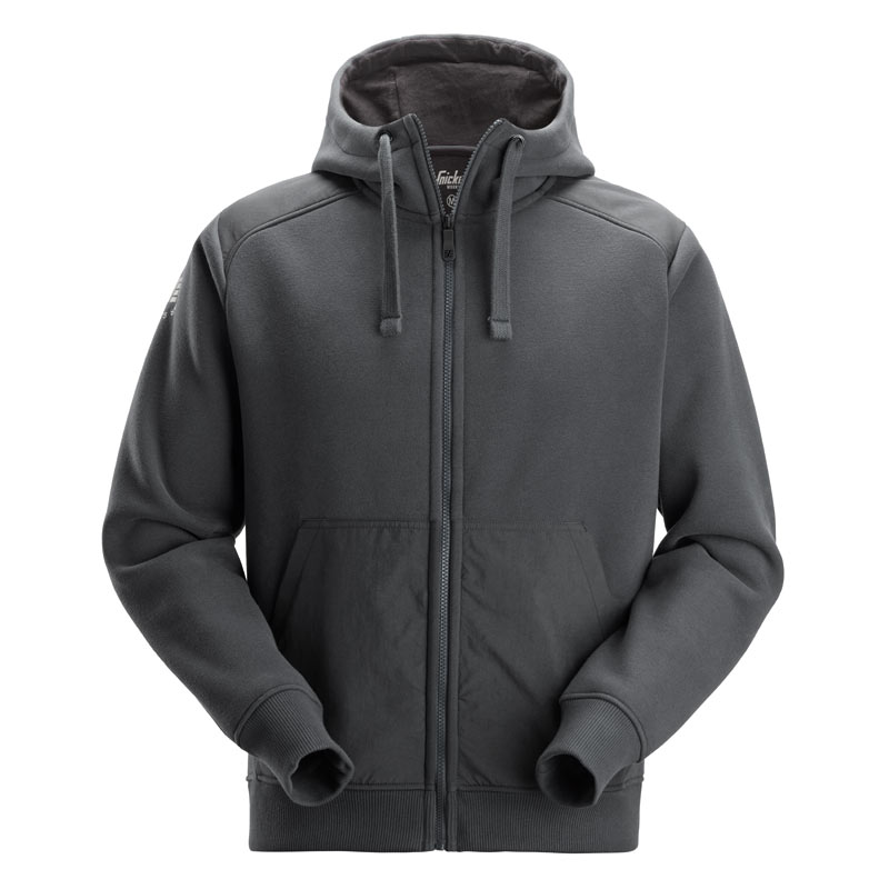 Sweat à capuche gris avec logo de Snickers