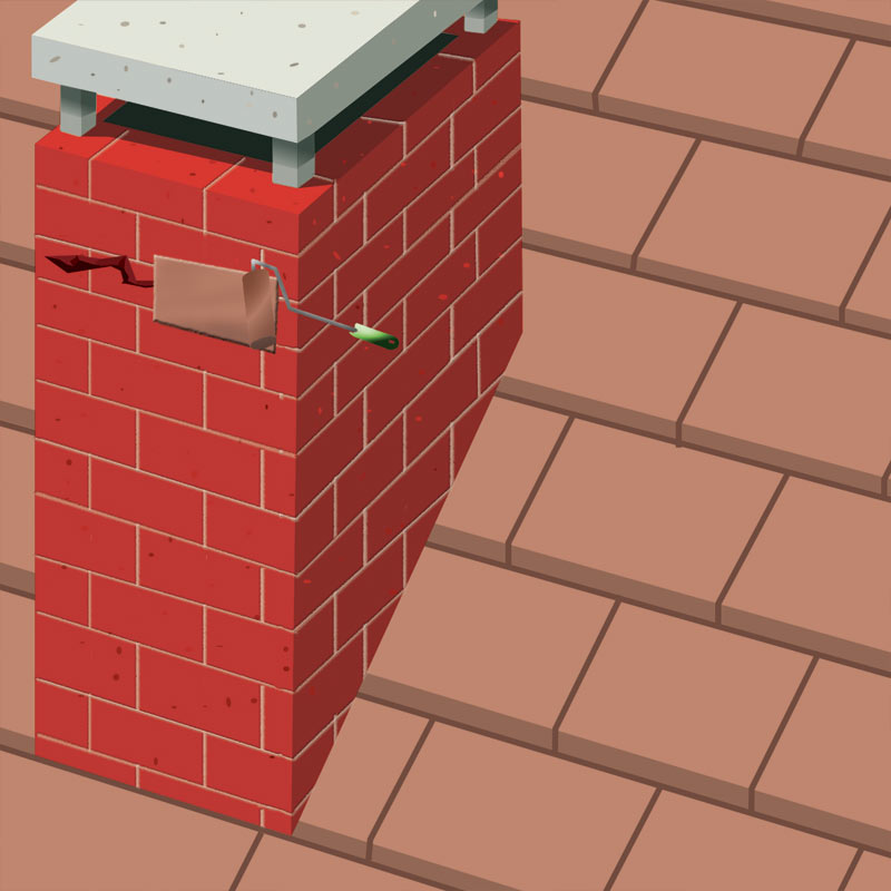 Résine d’étanchéité prête à l’emploi Alsan® Flashing, destinée à la réalisation des relevés sans flamme Soprema