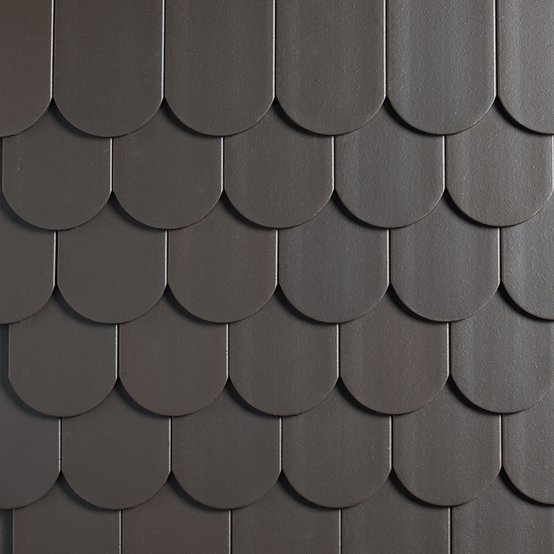 Tuile plate 16 x 38 - Nuance Brun