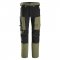 Pantalon en tissu extensible dans 4 directions vert kaki par Snickers