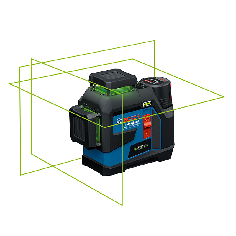 Laser lignes 3 plans connecté vert GLL 12V10033 CG par Bosch