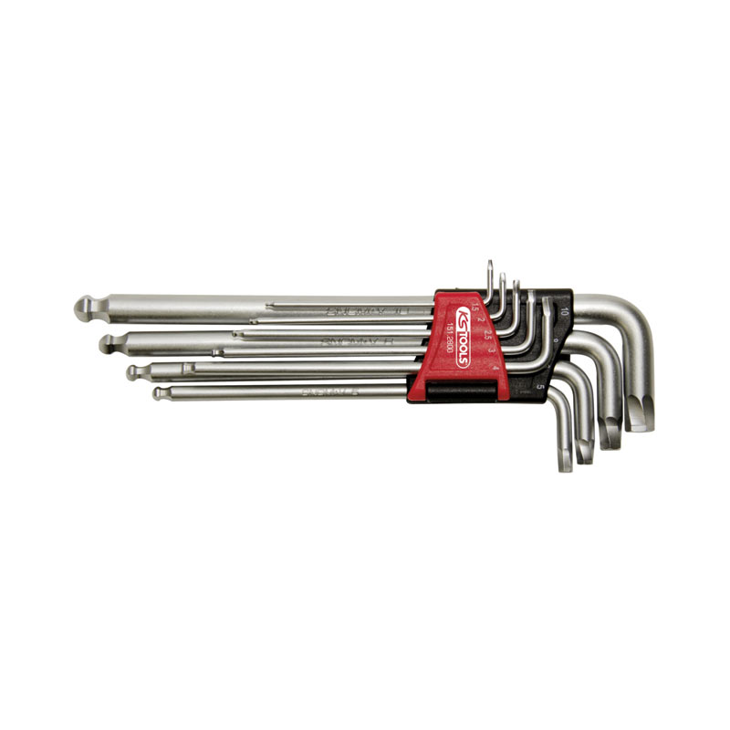 Outils à mains Jeu de 9 clés mâles 6 pans spéciale empreinte de vis abîmée Ks Tools