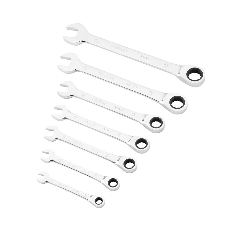 outils à mains cles mixtes a cliquet 7 pieces de stanley