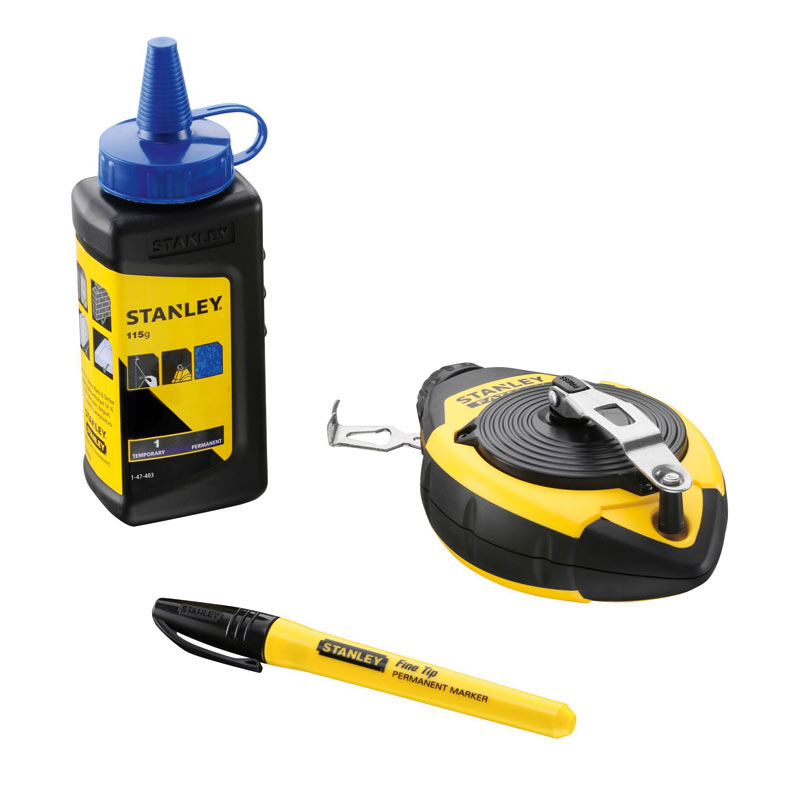 outils à mains cordeau traceur 30 m Kit Fatmax de stanley