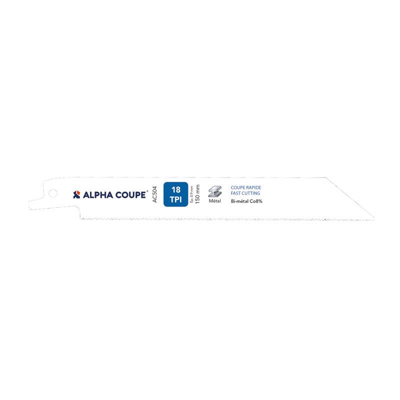 outils electroportatifs lame scie sabre bi-métal d'alphacoupe