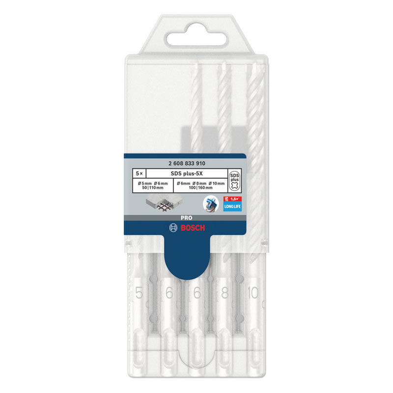 outils electroportatifs coffret forets pro sds plus 5x de bosch