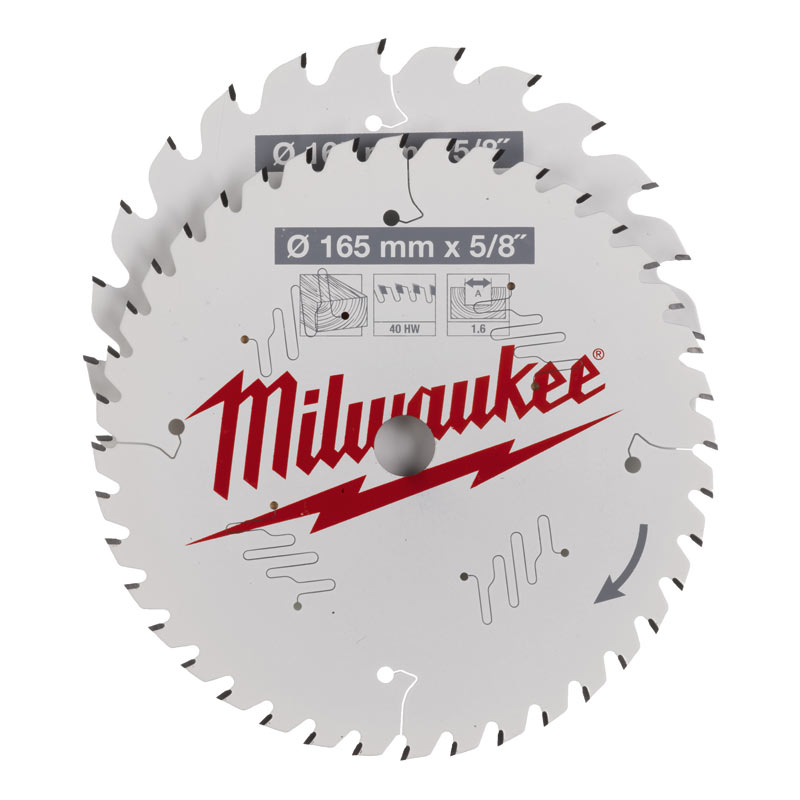 outils electroportatifs set 2 lames scie circulaire bois de milwaukee