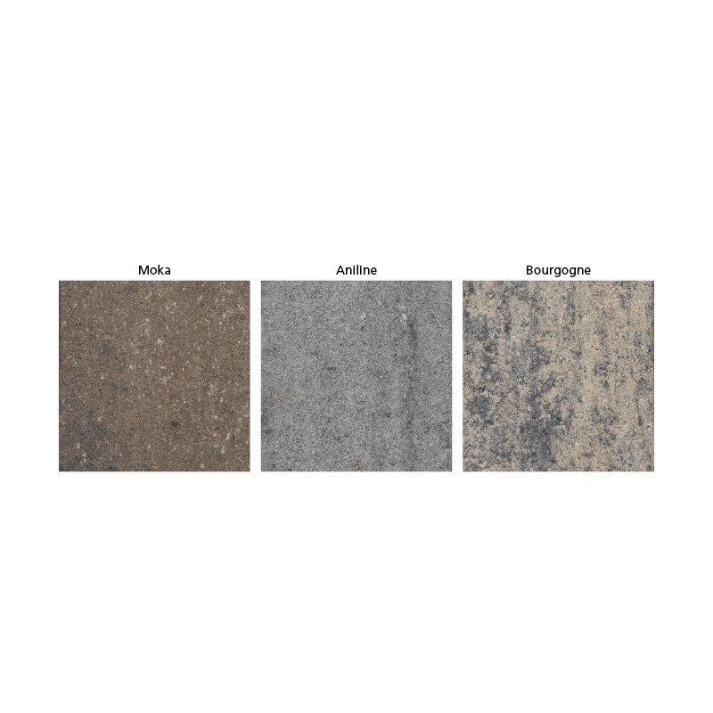 Coloris des pavés varia de Contern