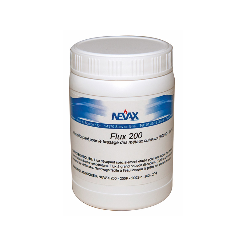 Plombier chauffagiste Décapant poudre FLUX 200 Nevax