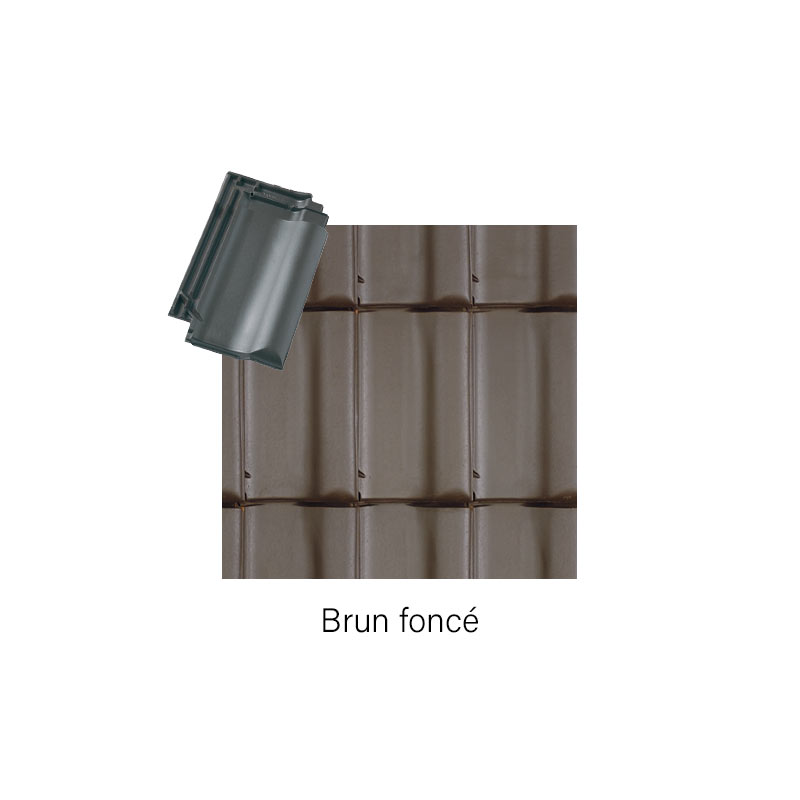 Tuile Panne et Panne TFP - Brun foncé