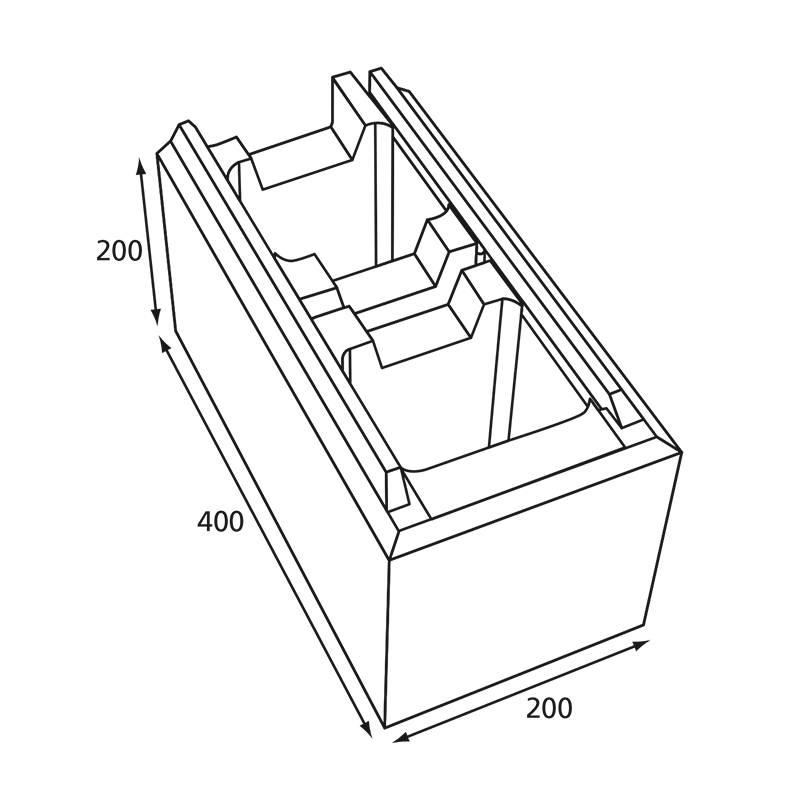 Bloc de parement structuré 2
