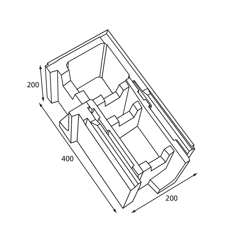 Bloc de parement structuré 3
