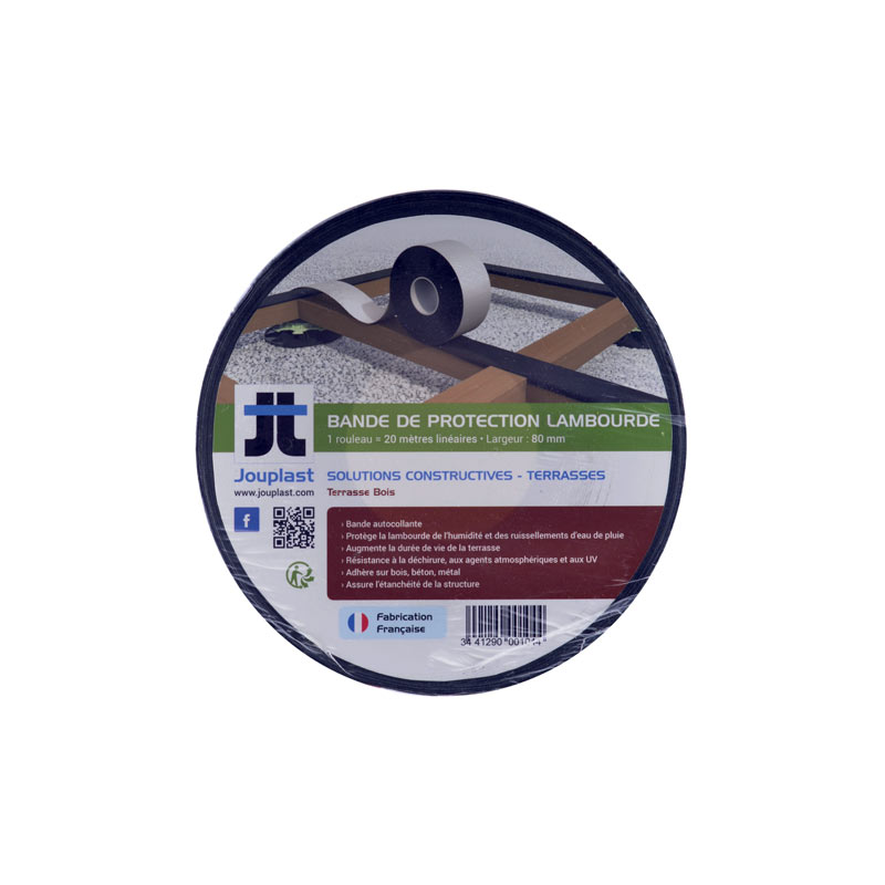 Lames de terrasse Bande de protection pour terrasse bois Jouplast 2
