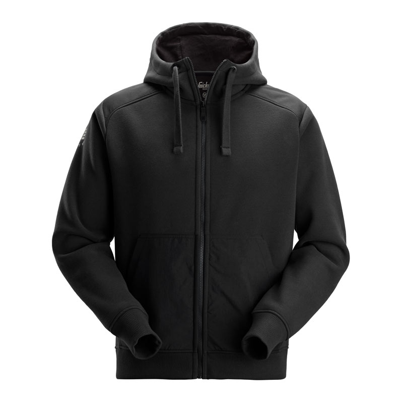Sweat à capuche noir avec logo de Snickers