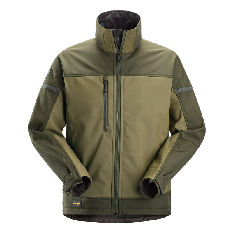 epi veste softshell stretch vert kaki de snickers