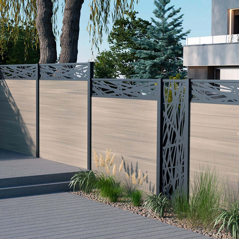 Lames de clôture Boston Premium en bois composite Fiberdeck® Felix Distribution