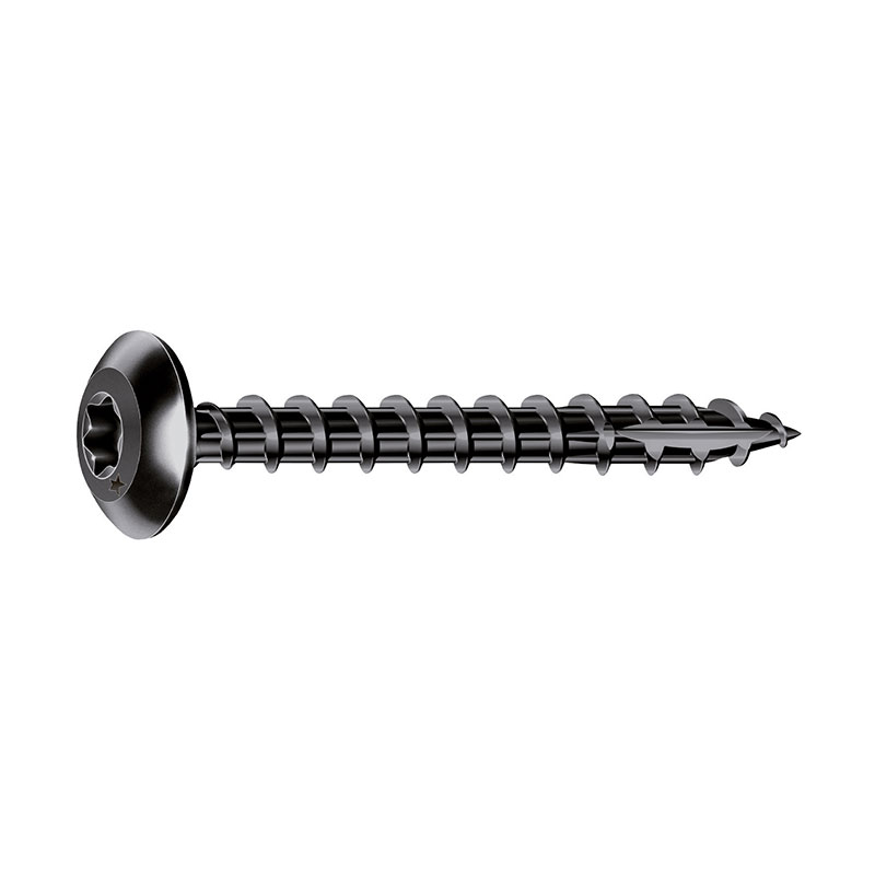 Vis Rocket penture tête cylindrique étoile revêtu noir
