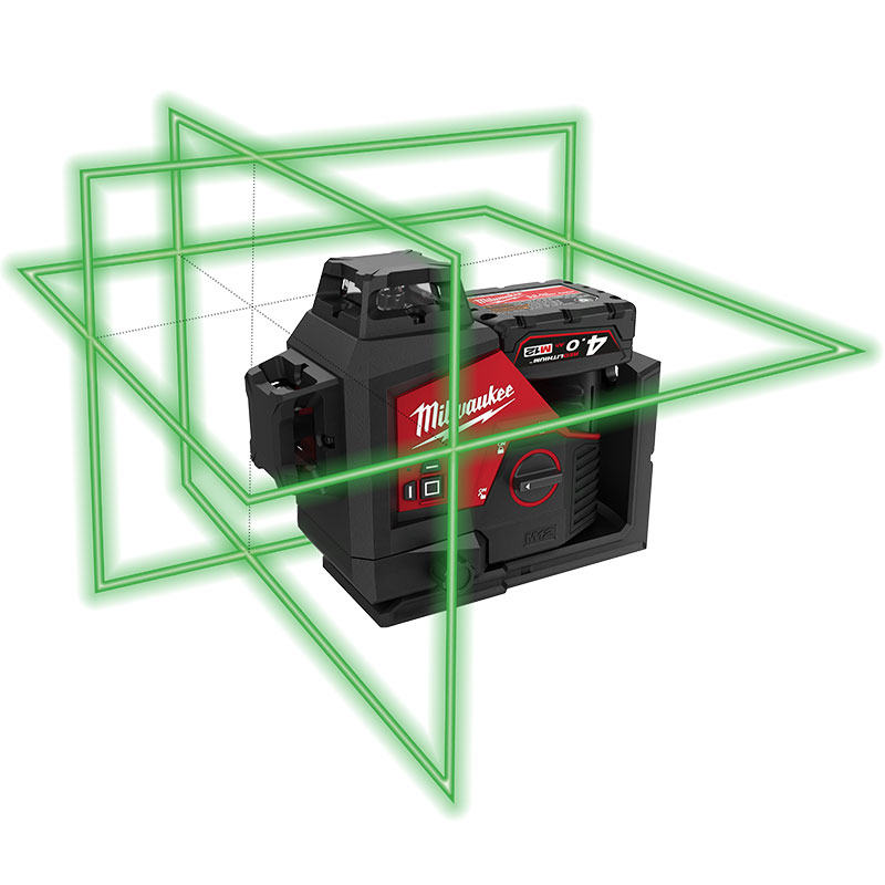 Laser vert 3 lignes 360° M12™ M12 3PL0C de Milwaukee 2