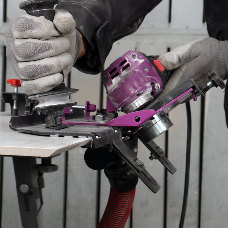 outils carreleur gabarit de coupe en onglet pro-edge 45 de sidamo