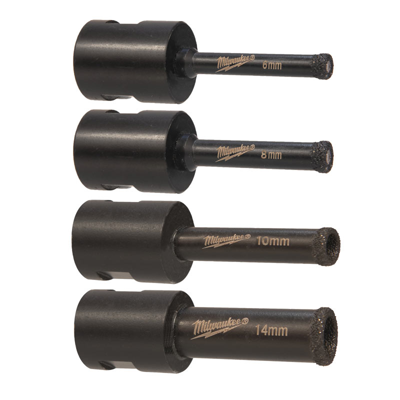 outils electroportatifs set de 4 forets diamants de milwaukee