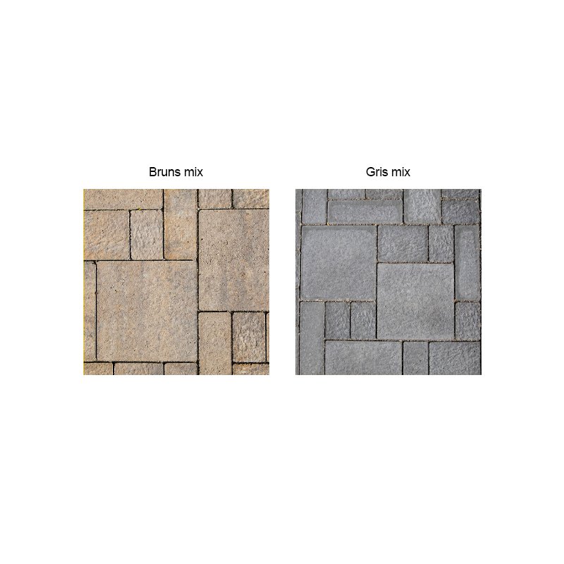 Coloris disponibles pour les pavés Il Campo® Éco Combi