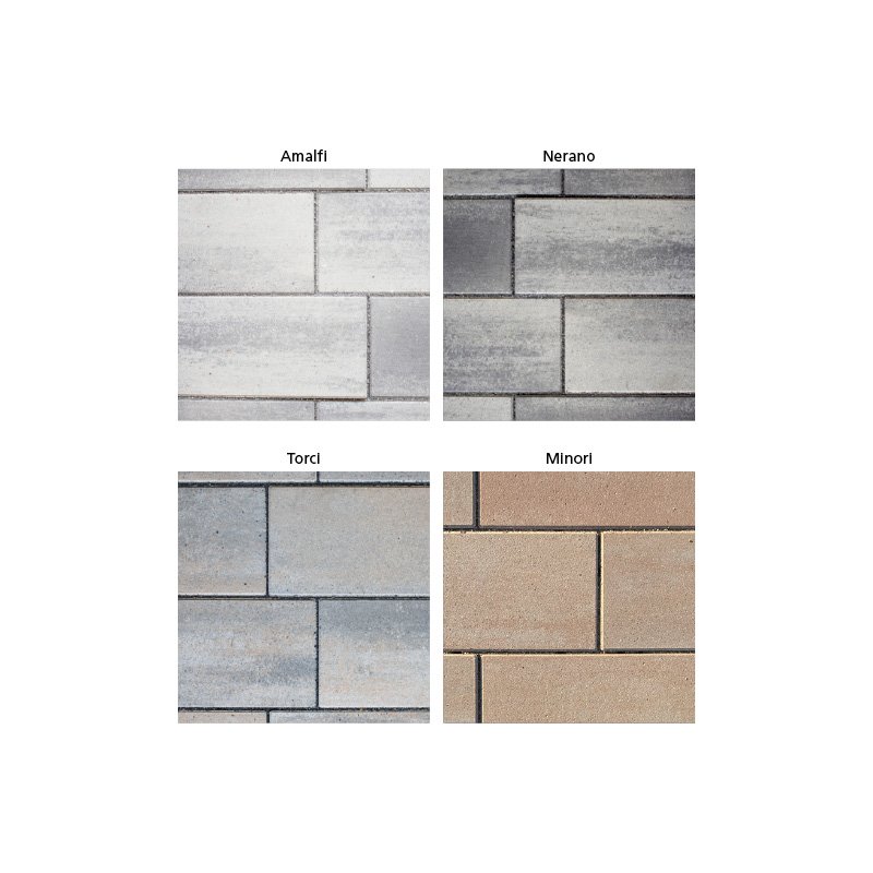 Coloris des pavés Sorrento Eco Combi de Birkenmeier