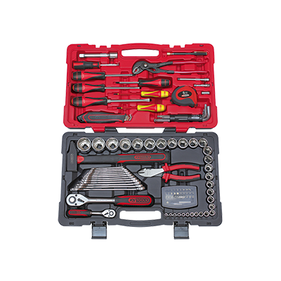 Pack de 10 Noir/Rouge KS Tools 420.1303 Agrafes pour Panneaux de Porte pour GM 