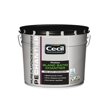  Peinture de finition blanc satin chantier Cecil Pro