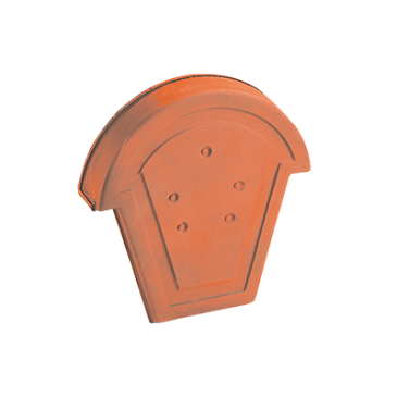 Fronton pour faîtière 1/2 ronde à recouvrement Edilians