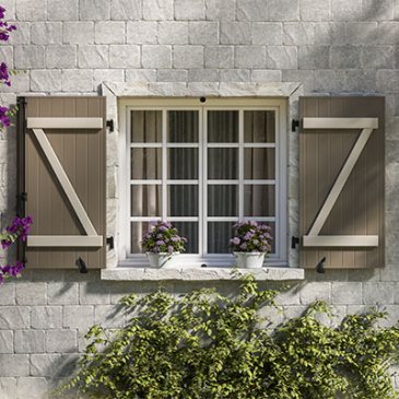 Volets pleins ép. 27 mm par Volets Thiebaut