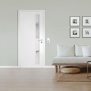 Porte Glatt CPL Blanc RAL 9016 d'Astra