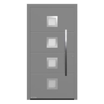 Porte aluminum ThermoSafe Motif 173 Hormann