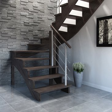 Escalier Atos 2/4 tournant, Eba