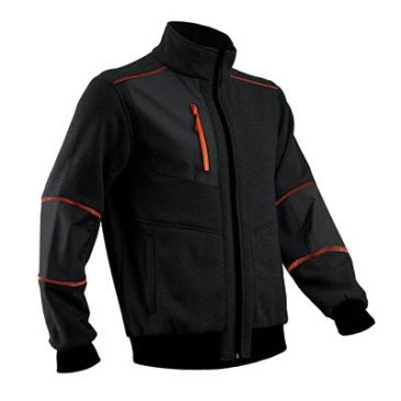 epi mikan veste thermique noir orange de coverguard