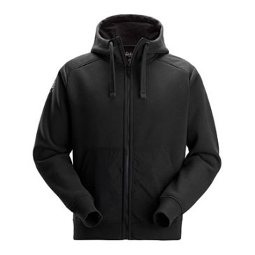 Sweat à capuche noir avec logo de Snickers
