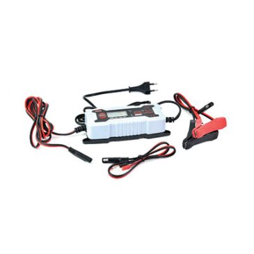 Chargeur plomb LCD NX 6-12 V/0.8 A - 3.8 A 230 V - pinces crocodiles et oeillets (Intelligent) Enix energies