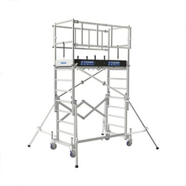 Échafaudage roulant aluminium X-TOWER Tubesca Comabi 