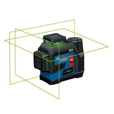 Laser lignes 3 plans connecté vert GLL 12V10033 CG par Bosch