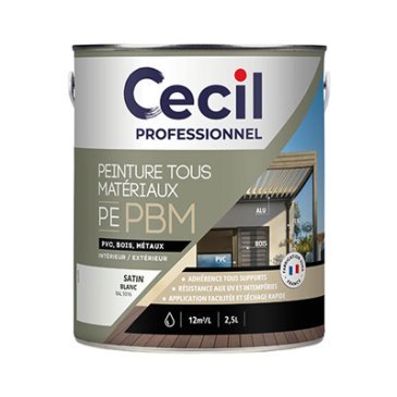 Peinture tous-matériaux PE PBM de Cecil Pro