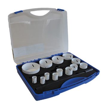 outils electroportatifs coffret de trépans hss bi-metal d'alphacoupe