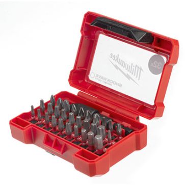 outils electroportatifs coffret shockwave 32 pieces de milwaukee