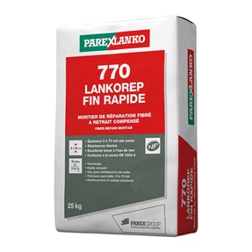 Mortier de réparation 770 Lankorep fin rapide Parexlanko