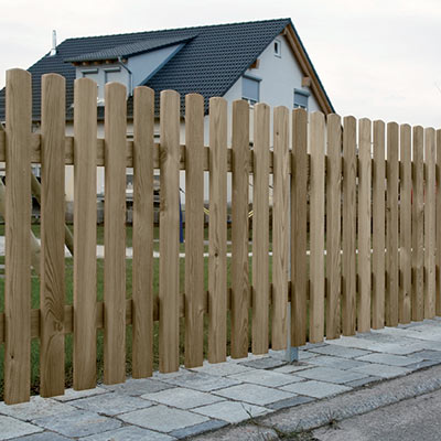 Brise-vue en panneau - TORRE - Braun Wuerfele - en bois