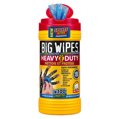 Tube de 100 lingettes Heavy Duty de Difac