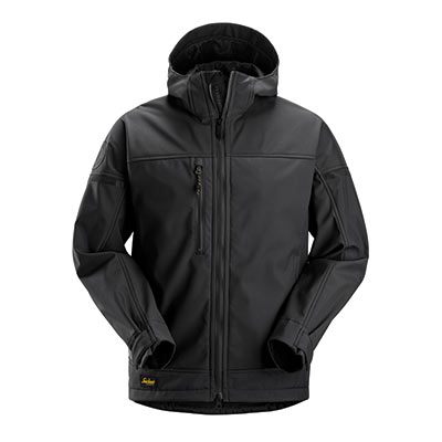 epi veste softshell à capuche noir de snickers