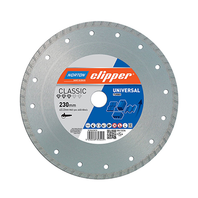 Disque diamant CLASSIC UNIVERSAL TURBO Norton